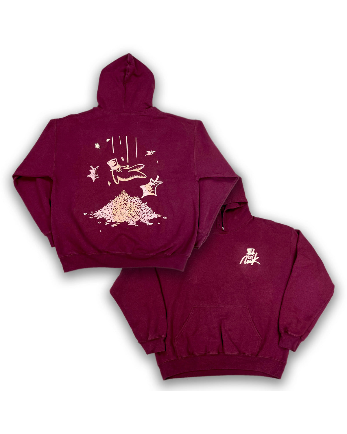 Fall Bop Dark Maroon Hoodie 1/1
