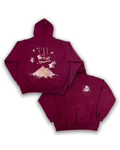 Fall Bop Dark Maroon Hoodie 1/1
