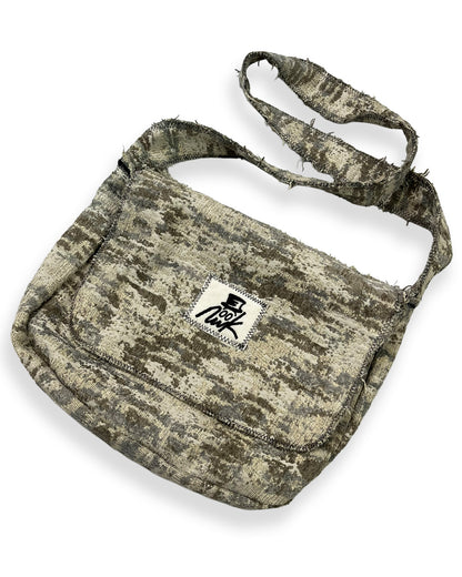 Moss Camo Frayed Crossover Flap Bag