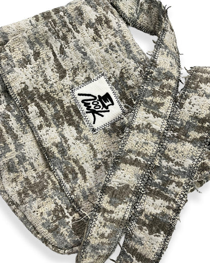 Moss Camo Frayed Crossover Flap Bag