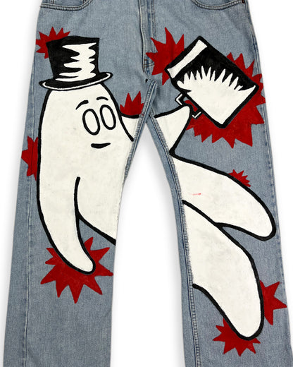 Hand Painted Bop Denim