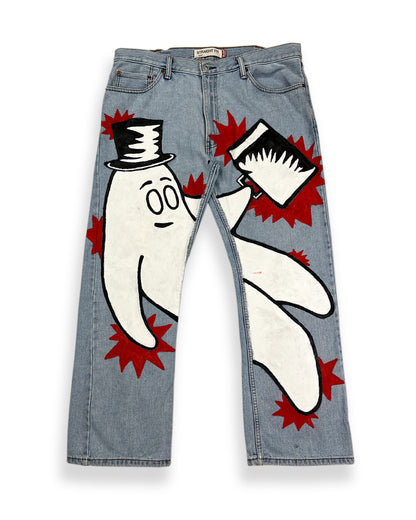 Hand Painted Bop Denim