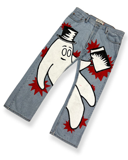 Hand Painted Bop Denim