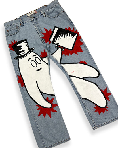 Hand Painted Bop Denim