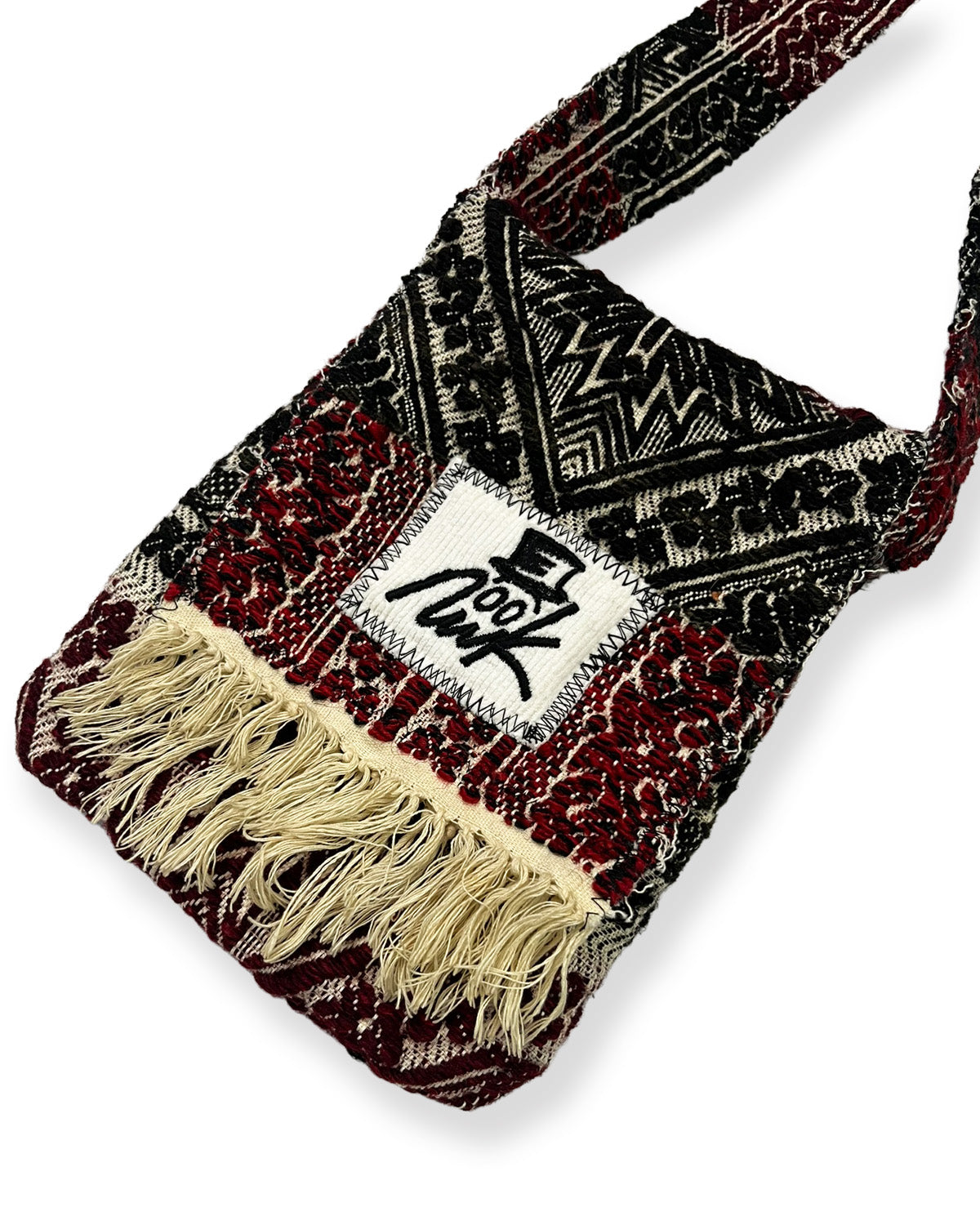 Red/Navy Woven Tapestry Bag