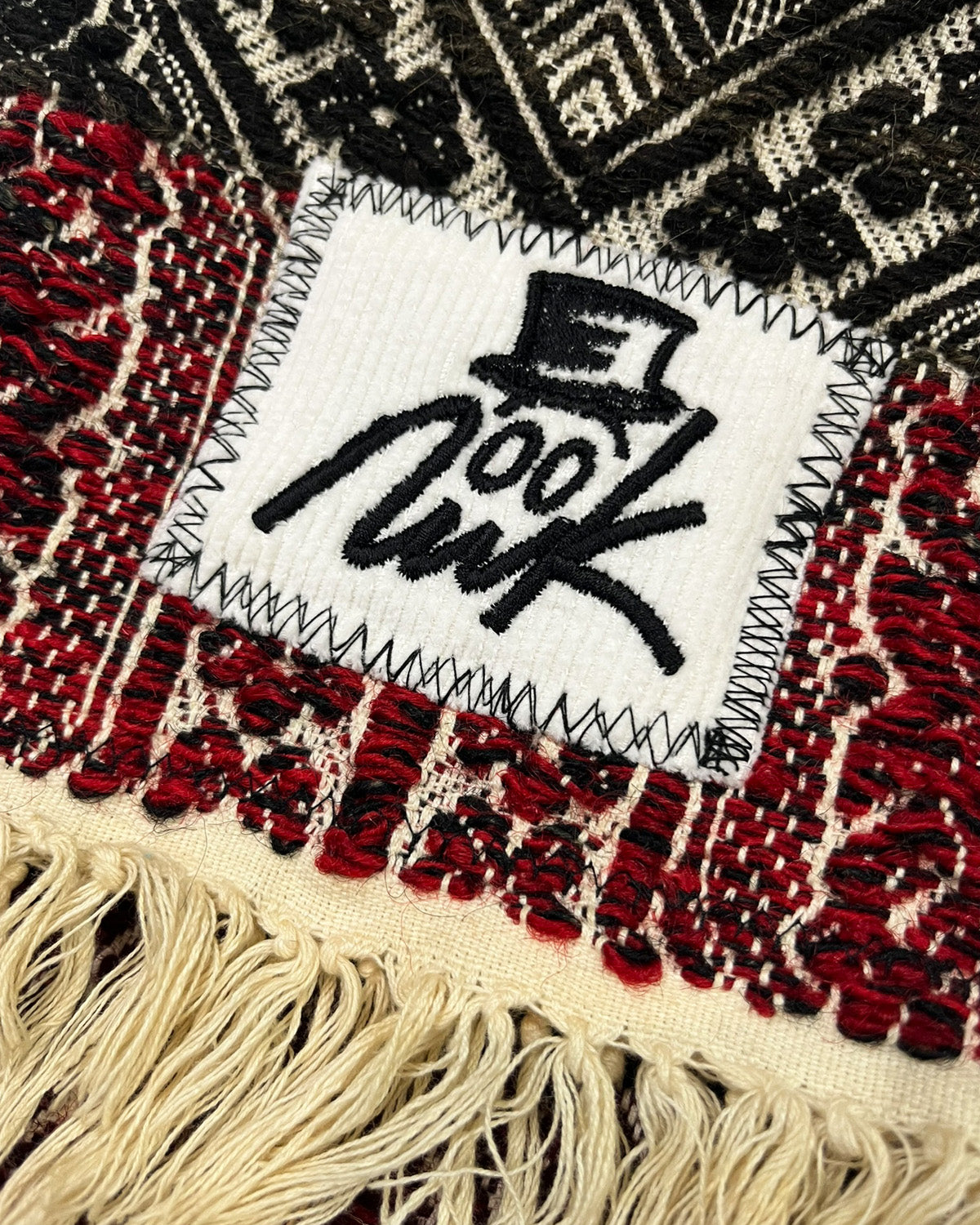 Red/Navy Woven Tapestry Bag