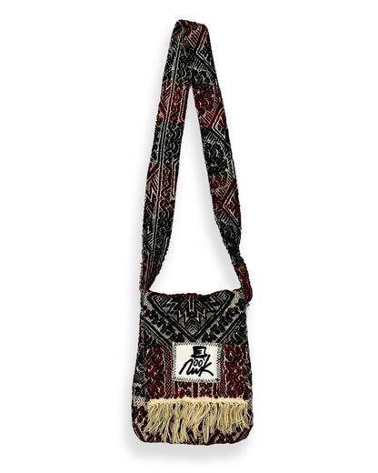 Red/Navy Woven Tapestry Bag
