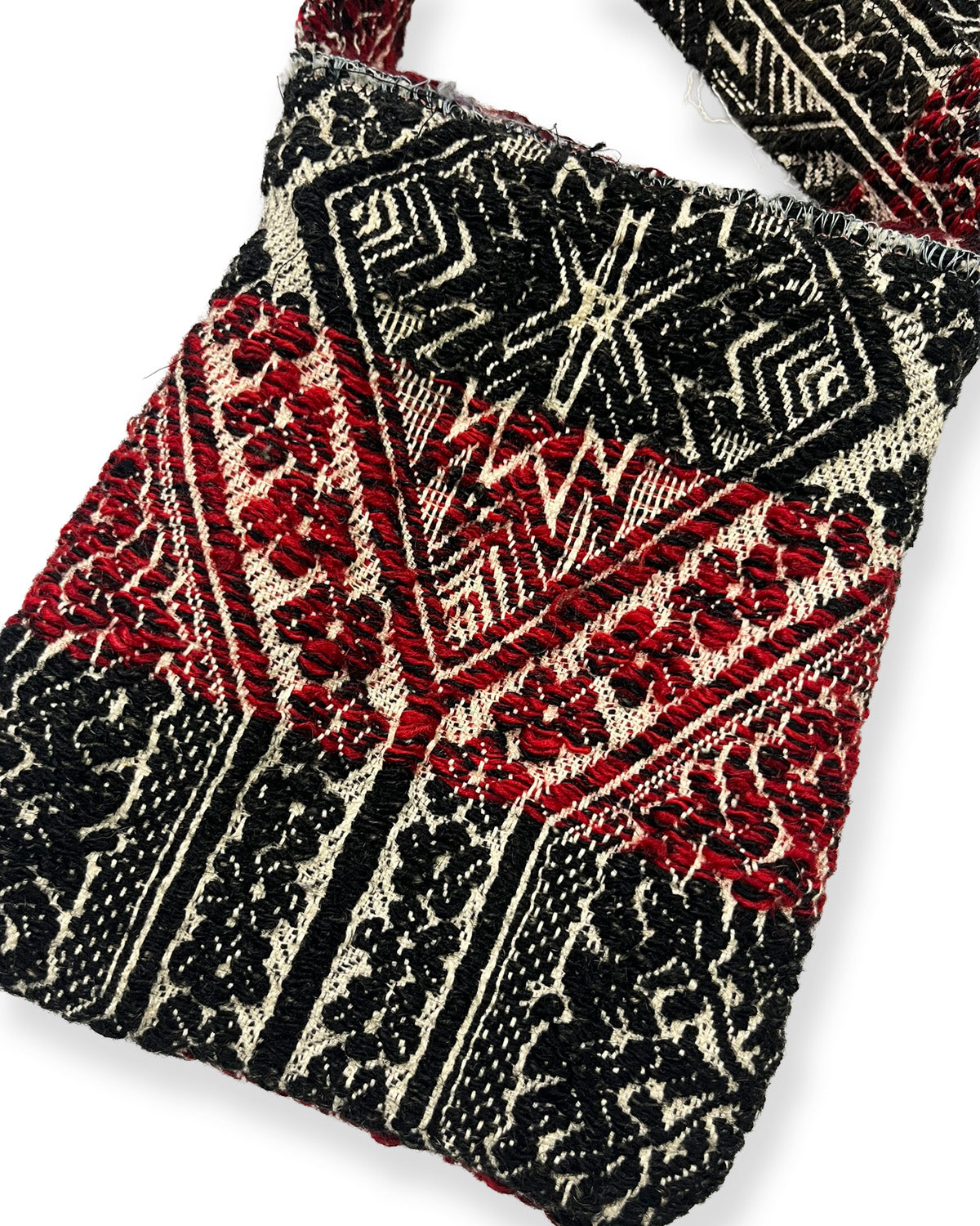 Red/Navy Woven Tapestry Bag