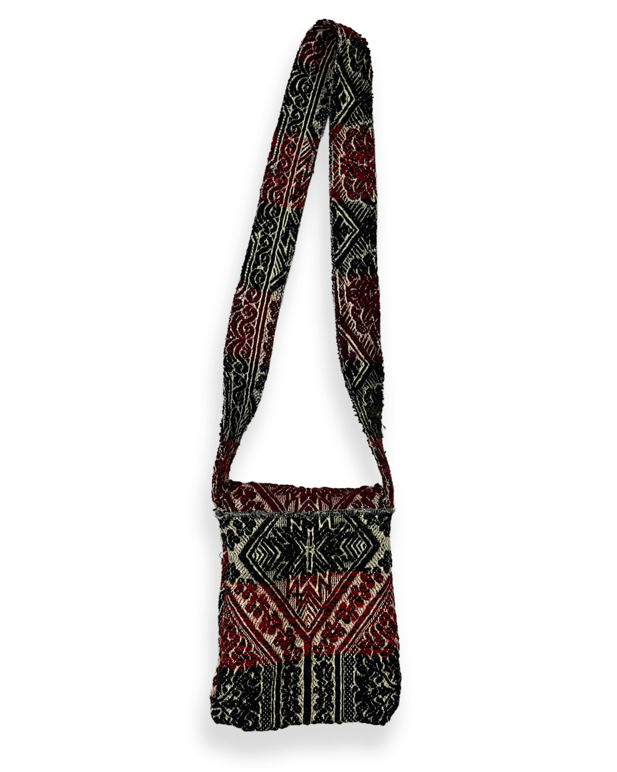 Red/Navy Woven Tapestry Bag