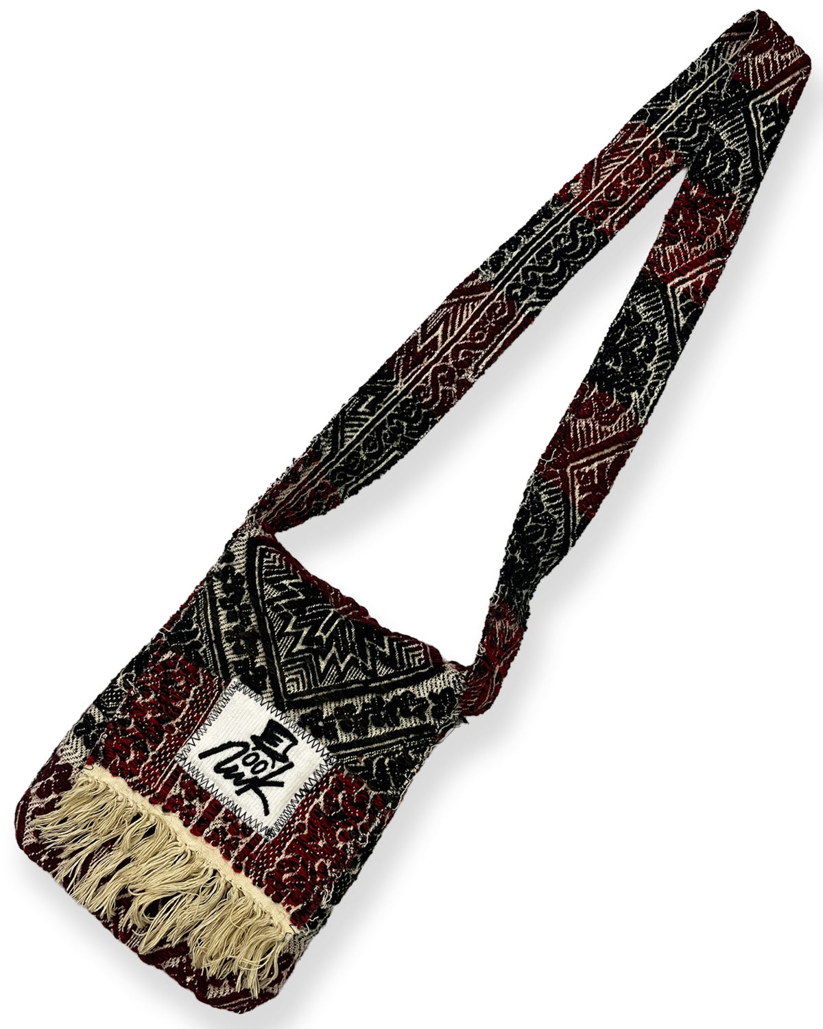 Red/Navy Woven Tapestry Bag