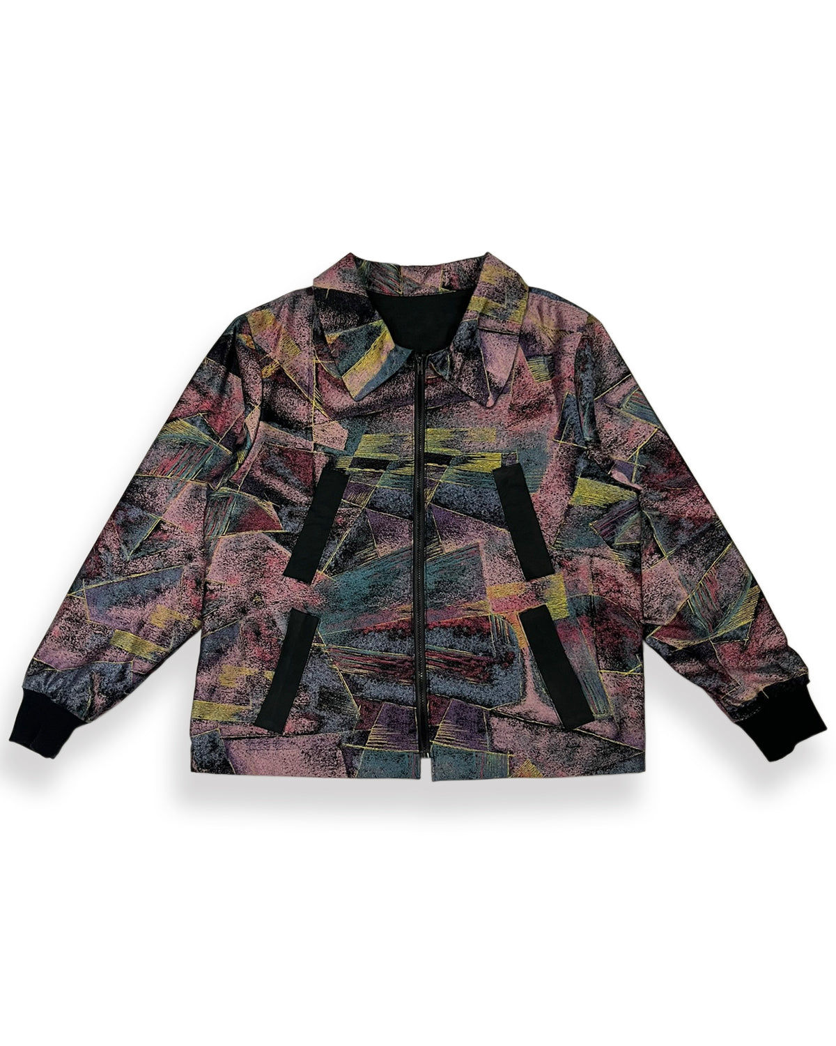 Quad-Pocket Retro Zipper Jacket