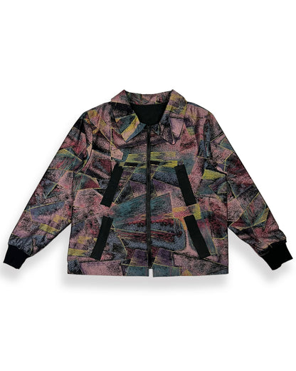 Quad-Pocket Retro Zipper Jacket