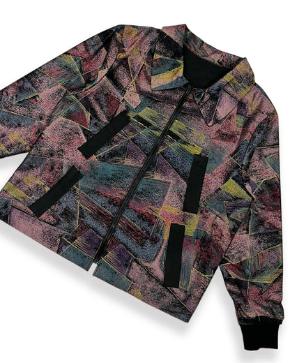 Quad-Pocket Retro Zipper Jacket