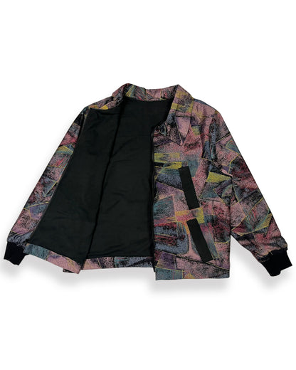 Quad-Pocket Retro Zipper Jacket