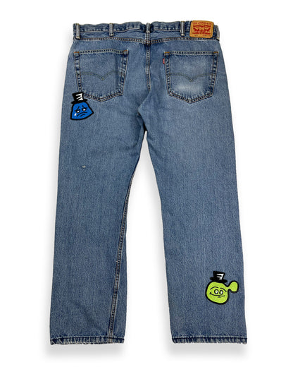 Shapes of Bop Patches Denim