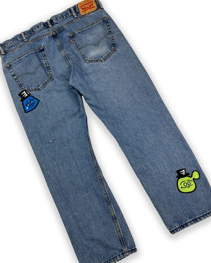 Shapes of Bop Patches Denim