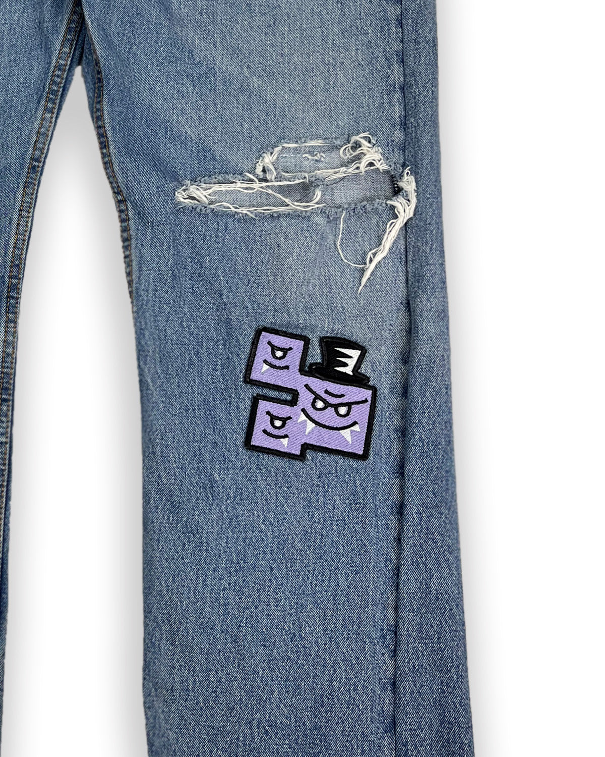 Shapes of Bop Patches Denim