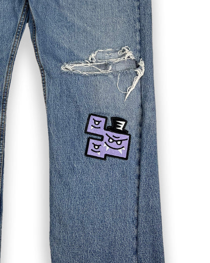 Shapes of Bop Patches Denim