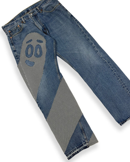 Spiral Bop Mesh Denim