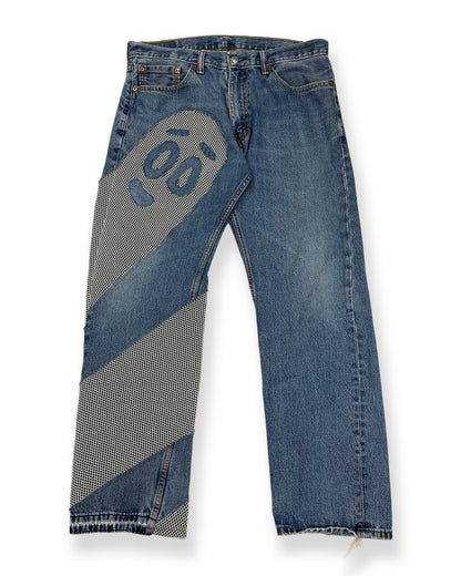 Spiral Bop Mesh Denim
