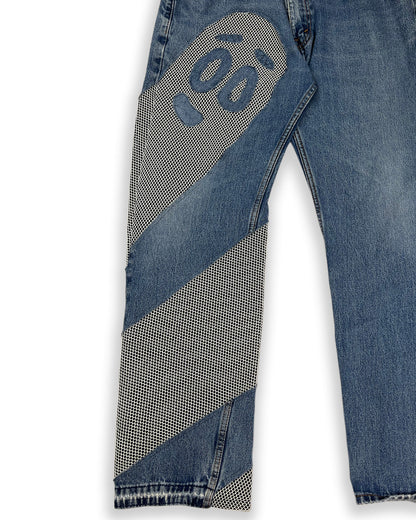 Spiral Bop Mesh Denim
