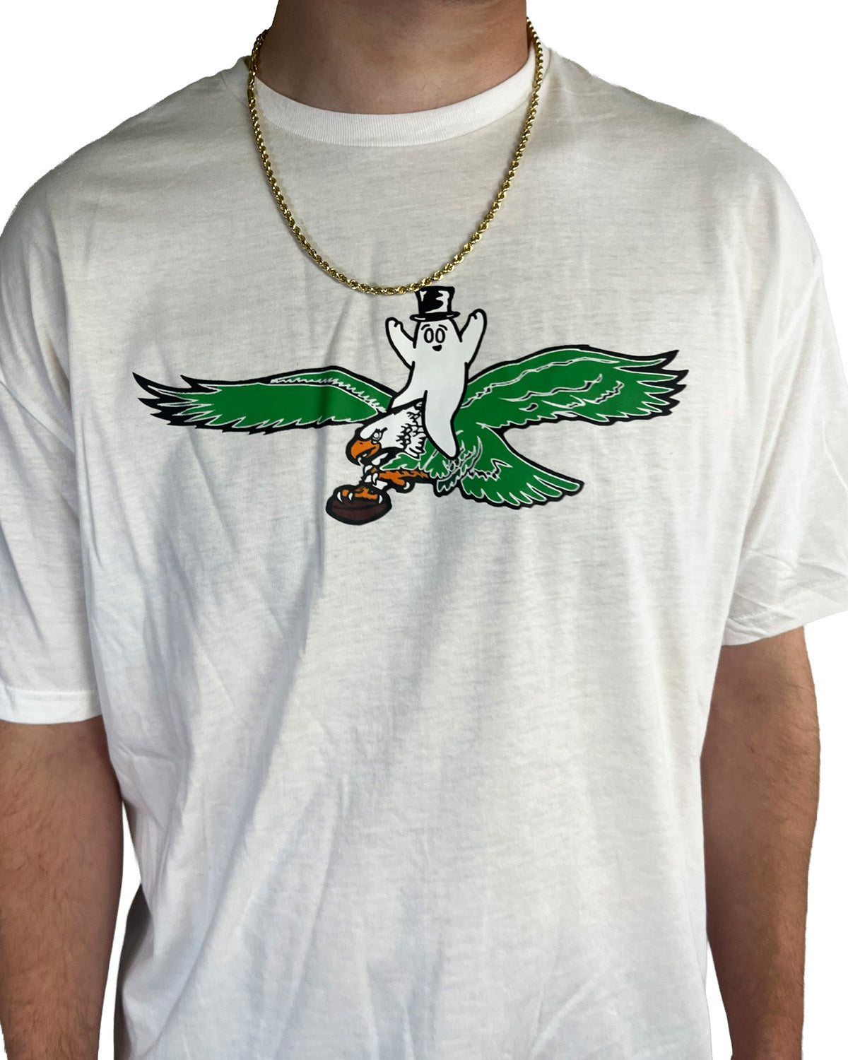 Bop Riding an Eagle T-Shirt - White