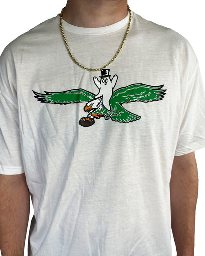 Bop Riding an Eagle T-Shirt - White