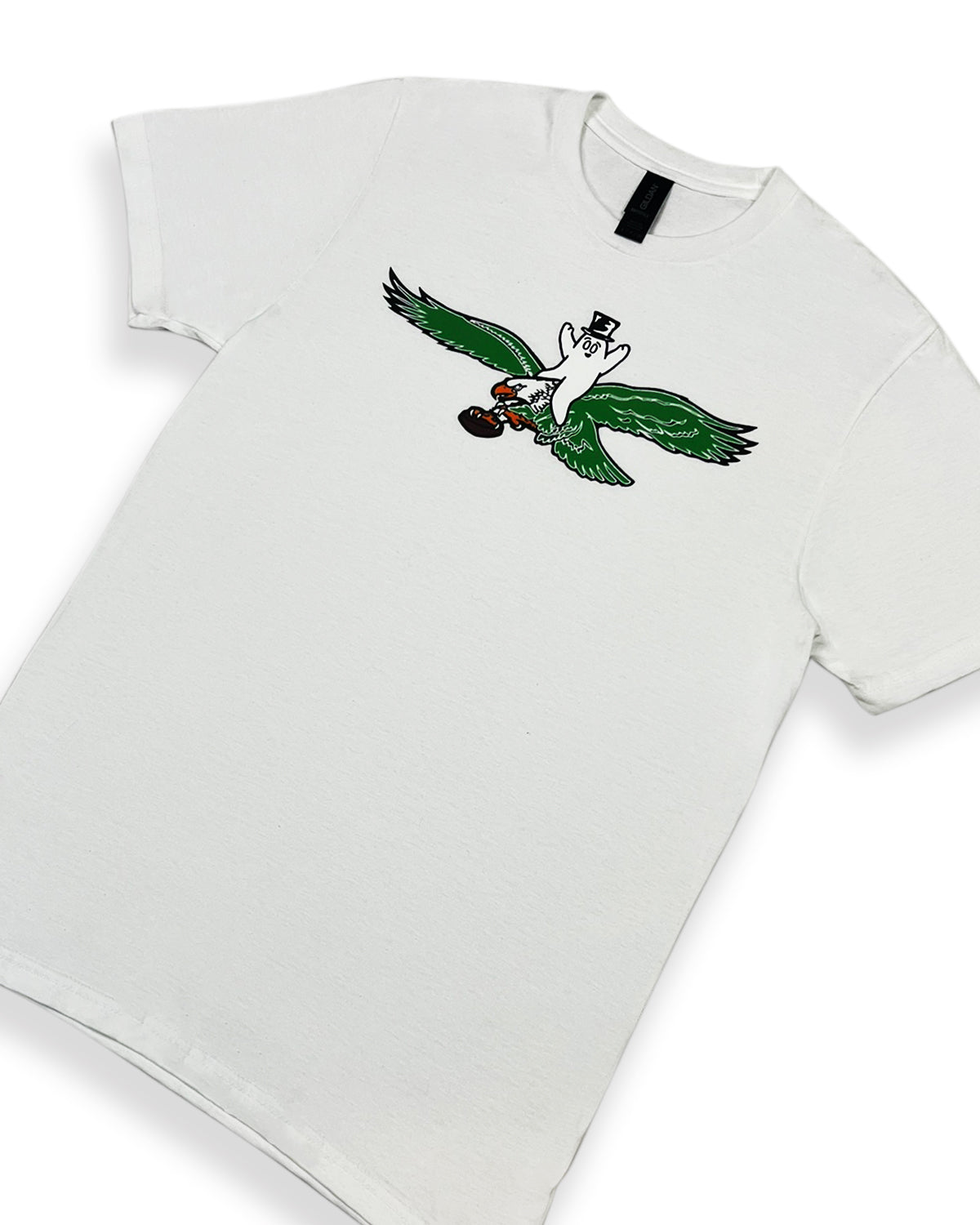 Bop Riding an Eagle T-Shirt - White