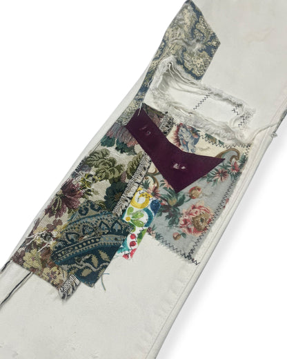 White NWK Patchwork Denim