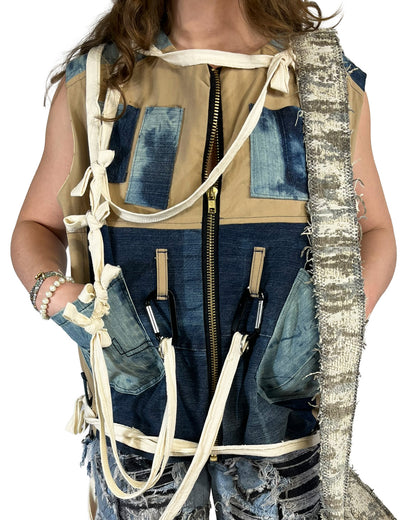 Nothing Matters & Everything Matters Patchwork Vest