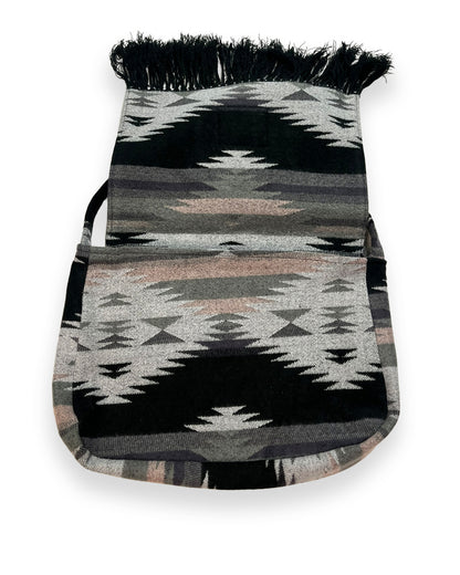 Aztec Blanket Crossover Flap Bag