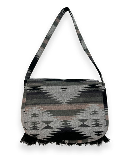 Aztec Blanket Crossover Flap Bag