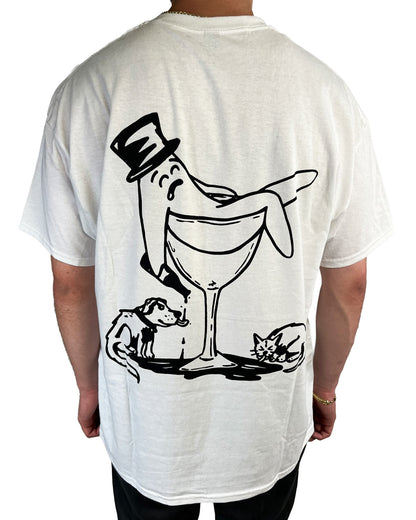 Drunk Bop White Tee
