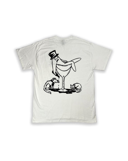 Drunk Bop White Tee