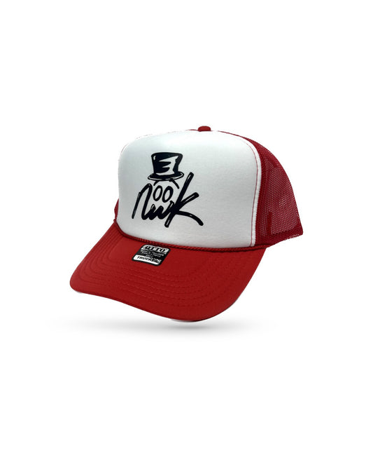 Nwk Logo Trucker Hat - Red