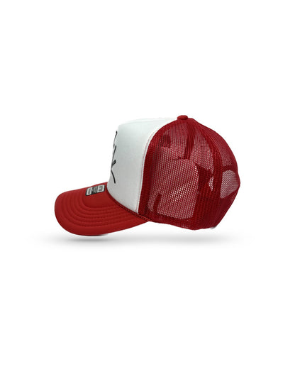 Nwk Logo Trucker Hat - Red