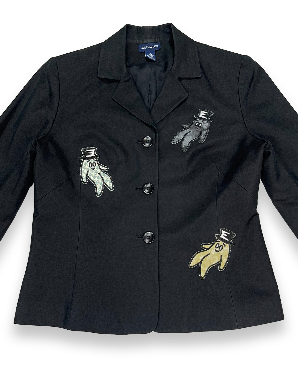 Black Bop Patches Suit Jacket