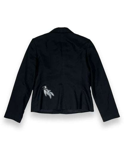 Black Bop Patches Suit Jacket
